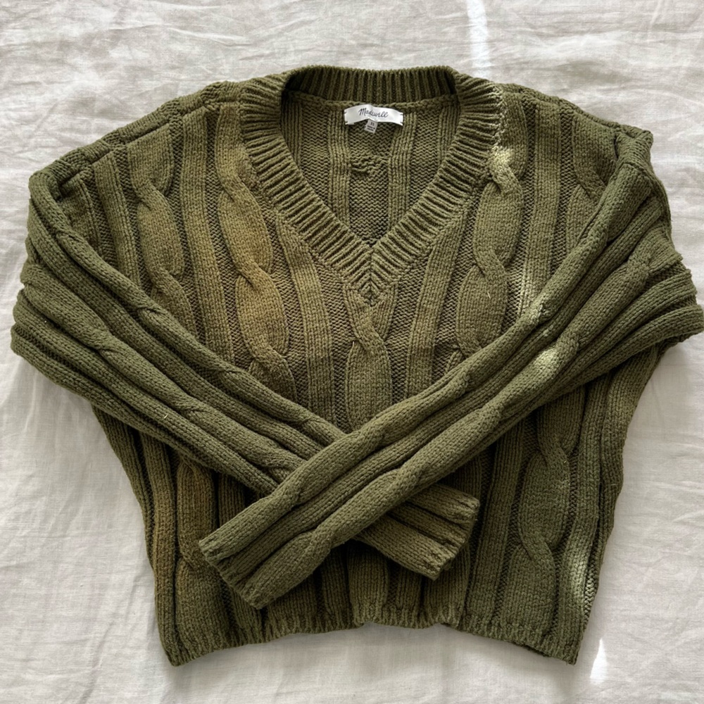 Cotton Madewell Cableknit Sweater
